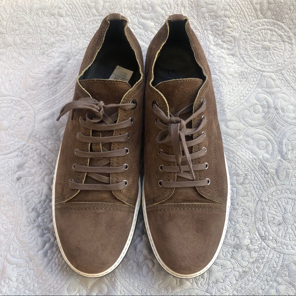 Brown suede Lanvin sneakers